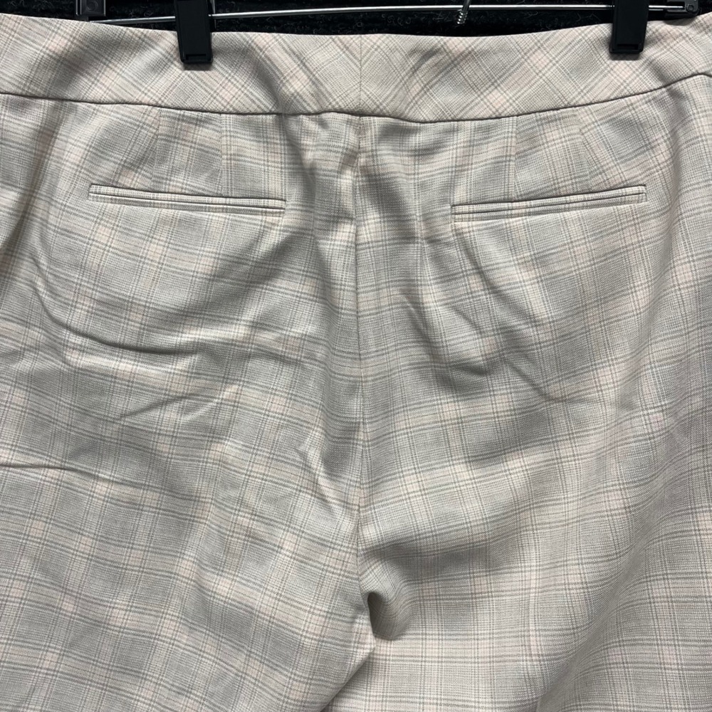 Calvin Klein Womens Grey Plaid Straight Leg Dress Pants Size 12 S32PO720 - Picture 7 of 7